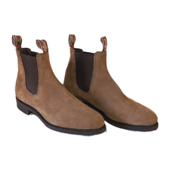 R.M. Williams Women's Lady Yearling Chestnut Brown Suede Leather Boots Size 10D - Picture 8 of 15